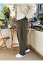 Balloon Cut Button Pleated Detailed Trousers Khaki 267059 - 3