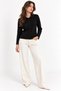 Black Classic Collar Buttoned Slim Knit Cardigan