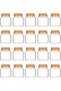 20 Pcs Cork Stoppers Glass Bottles 50ml Yogurt Pudding Bottle Mini Mason Jar Small Glass Bottle With Cork Lid for Wedding Favors Wishing Bottles Apothecary DIY Arts Crafts