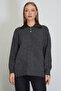 Velvet Polo Collar Knit Sweater - 3