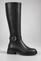 Harnes Zippered Belt Buckle Casual Women's Riding Boots - 2