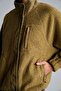 Regular Fit High Collar Zippered Plush Coat H0398Ax26Wn - 4