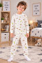 Boy's Animal Patterned 2-Piece Pajama Set - 2