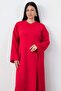 Crew Neck Slit Pants Double Set Pl2611 - 2