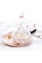 Set of 3 Candy Dishes with Lids, 8cm Covered Crystal Candy Dish, Glass Sugar Container Bowl, Jewelry Trinket Holder Box, Chocolate Jar for Valentine, Chrismas, Home Decoration - 4