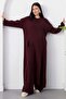 Crew Neck Slit Pants Double Set Pl2611 - 5