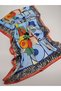 Avant-Garde Horse Pattern Double-Sided Luxury Voile Silk Shawl 70 X 180 cm