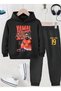 Lamine Yamal Printed Boys' Tracksuit, 3-Thread Shardoon Fabric