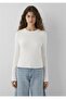 Long Sleeve Basic Light Ecru