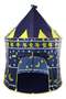 Kids Pop-Up Tent Foldable Playhouse, Castle Design, Blue & Yellow - 3