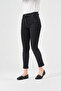 Embroidered-Hem Stretch Denim Trousers - 3