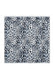 Indigo Leopard Pattern Silk Handkerchief