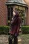 Plush Detail Luxury Cardigan Plum - 4