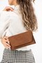 Women's Hand and Shoulder Bag with Side Magnet Detail and Chain Strap Cover - Stylish Clutch Portfolio - 3