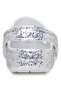 213915 Classic Dazzle Glitter Clog K Silver Children's Slippers - 4