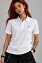 Remonz White Minimalist Logo Polo Collar Short Sleeve T-Shirt - 3