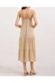 2403 Strappy Midi Dress - Cream - 4