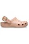 213543 Classic Metallic Buckle Clog Pink Unisex Slippers