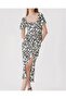 2396 Slit Summer Knitted Dress - D. Black - 2