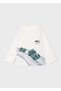 Baby Boy Printed Long Sleeve T-Shirt Ecru 4011