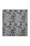 Gray Leopard Pattern Silk Handkerchief