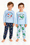 Boys' Pajama Set – Cotton Lycra and Combed Cotton Fabric 4-10 Years - 2
