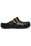 213543 Classic Metallic Buckle Clog Black Unisex Slippers