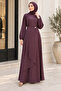 Mihra tensel skirt set-plum
