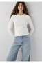 Long Sleeve Basic Light Ecru - 3
