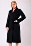 Black Rosalinda Cashmere Coat - 3