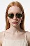 Reign Gold Green Sunglasses