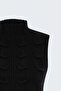 Braided Zero Sleeve Knitwear - Black - 5