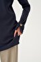 Soft-touch sweatshirt with gold button detail - 2