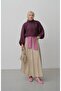 Women's Stand Collar Bamboo Short Hijab Jacket with Buttons and Pockets on the Front - 7