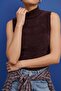 Zero Sleeve Bearded Knitwear Blouse - Plum - 3