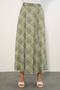 Women's Patterned Lined Skirt 8075 - Çağla - 3
