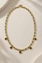Bambina Tiger Eye Charm Bone Women's Necklace - 2