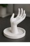 Hand Figurine Jewelry Stand and Organizer with Tray – Holder for Rings, Necklaces, Bracelets, and Watches - 2