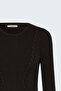 Knitted Stripe Sweater - Brown - 4