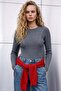 Knitted Striped Knitwear - Gray