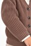 Boy's Buttoned V-Neck Thessaloniki Knitted Cardigan - 6