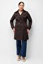 Women's Belted Double-Breasted Trench Coat Brown