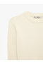 Crew Neck Long Sleeve Slim Fit Basic Crop Knit Sweater - 8