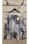 Italian Mercerized Blouse with Gilded Leopard Pattern - 2