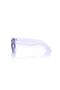 Transparent Light Purple Unisex Sunglasses - 4