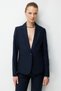 Women's Fleto Pocket Single Button Jacket Navy Blue