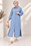 Women's Modal Tencel Buttoned Oversize Long Tunic Shirt - 4