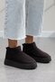 Women's Style Flat Thick Soled Suede Stylish Outdoor Boots & Booties with Fur Inside - 2