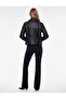 Long Sleeve Zippered Faux Leather Crop Biker Jacket - 3