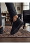 Men's Black Thick Soled Flexible Lace-Up Orthopedic Sole Classic Casual Sneaker Shoes - 4